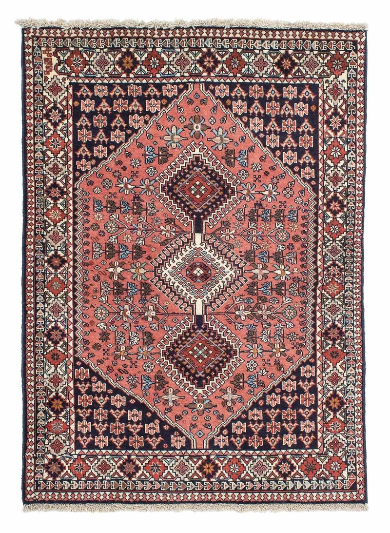 Yalameh Teppich 103x148cm - Perserteppich - dunkelblau