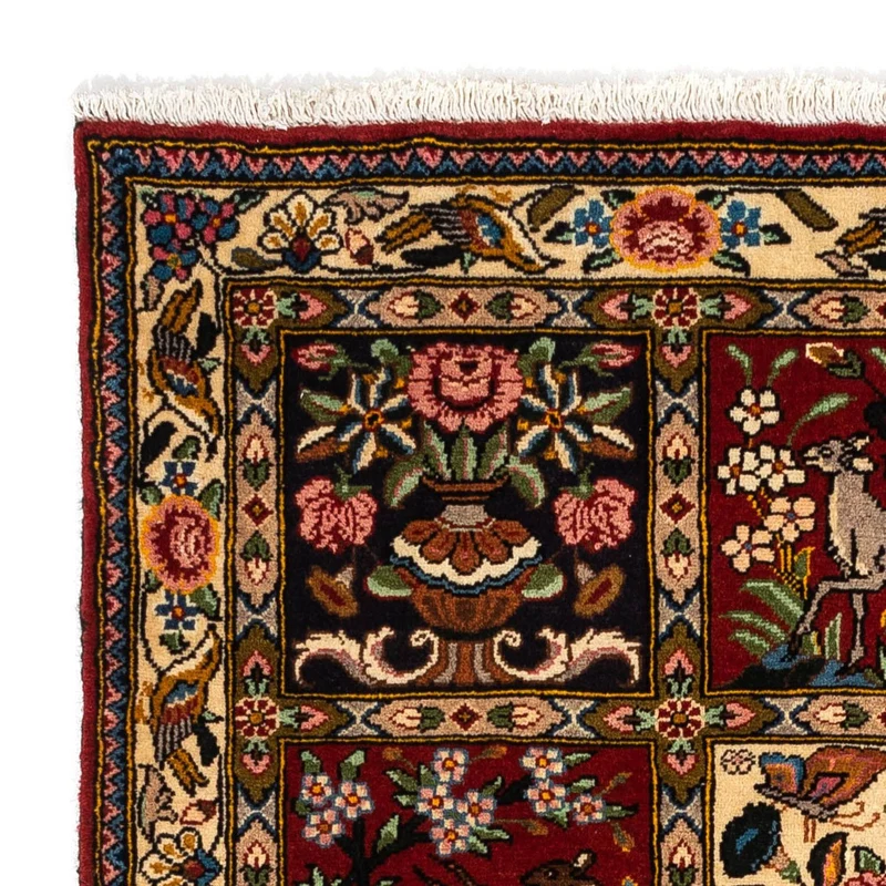 Bachtiar Teppich 103x148cm - Perserteppich - dunkelrot
