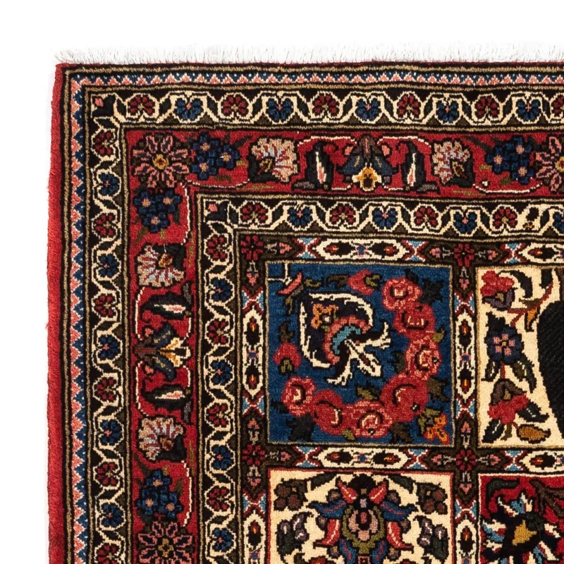 Bachtiar Teppich 103x153cm - Perserteppich - dunkelrot