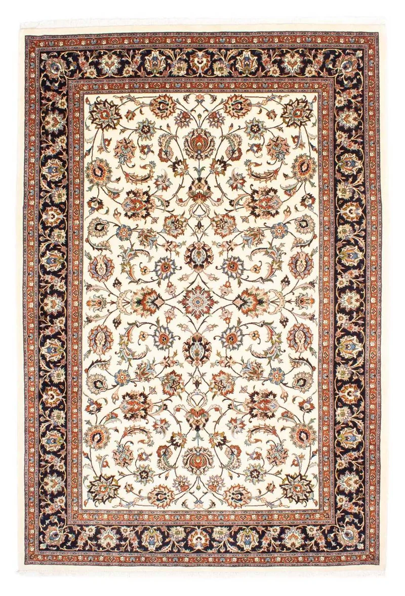 Kaschmar Teppich 200x298cm - Perserteppich - beige
