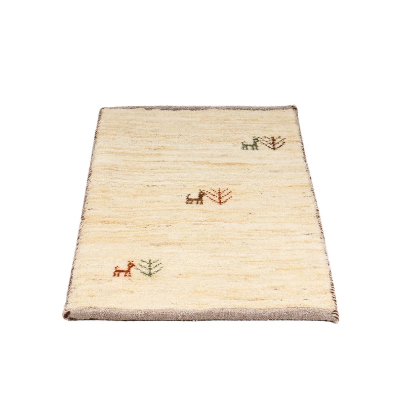 Gabbeh Teppich - Loribaft Perser 40 x 60 cm - beige