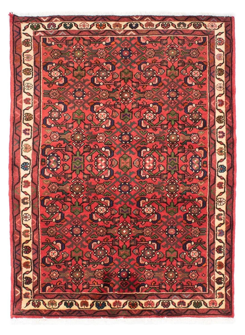 Hosseinabad Teppich 107x146cm - Perserteppich - rot