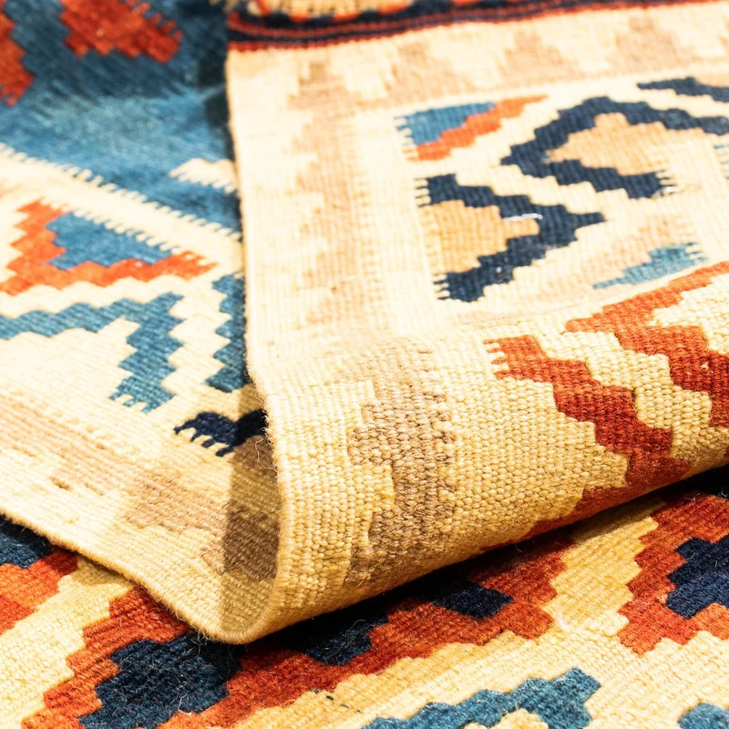 Kelim Fars Teppich 102x105cm - mehrfarbig