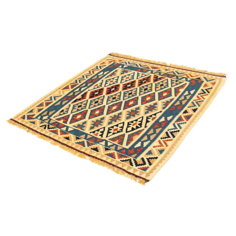 Kelim Fars Teppich 102x105cm - mehrfarbig