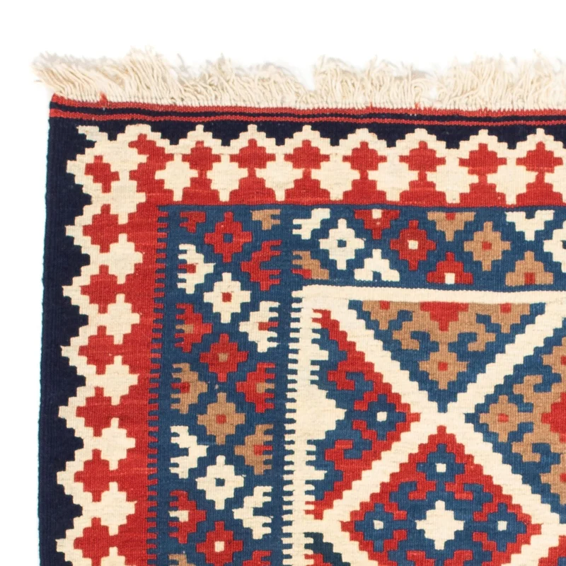 Kelim Fars Teppich 100x103cm - mehrfarbig
