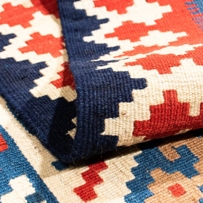 Kelim Fars Teppich 100x103cm - mehrfarbig