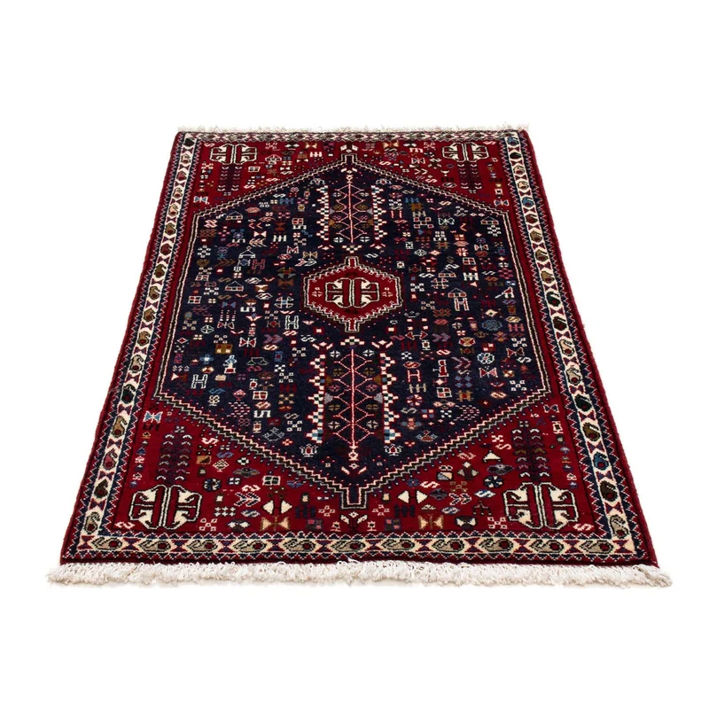 Abadeh Teppich 78x129cm - Perserteppich - dunkelblau