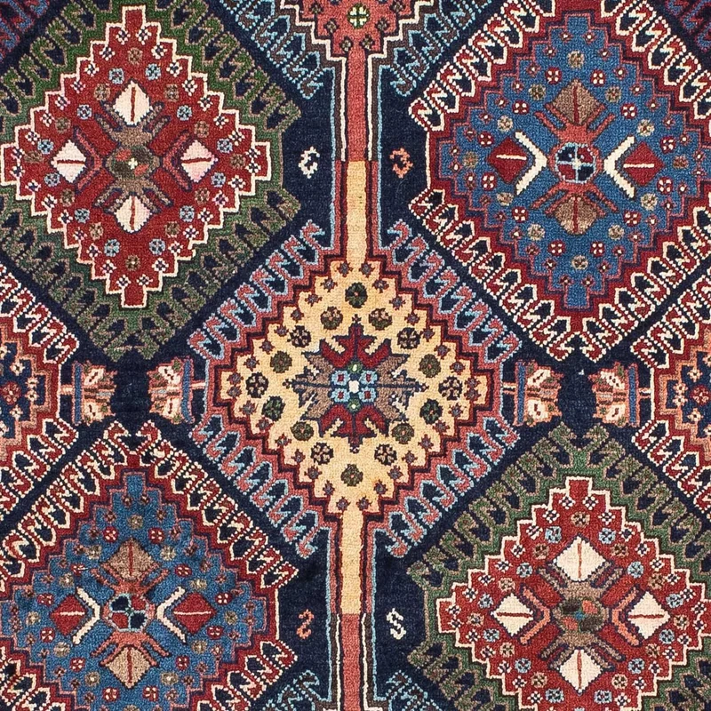 Yalameh Teppich 103x144cm - Perserteppich - blau
