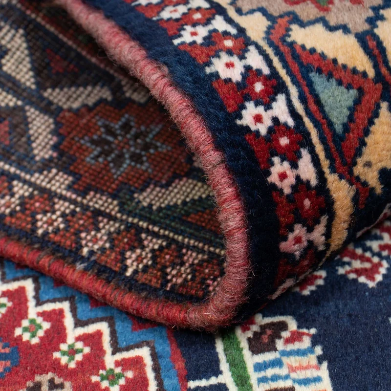 Yalameh Teppich 103x144cm - Perserteppich - blau
