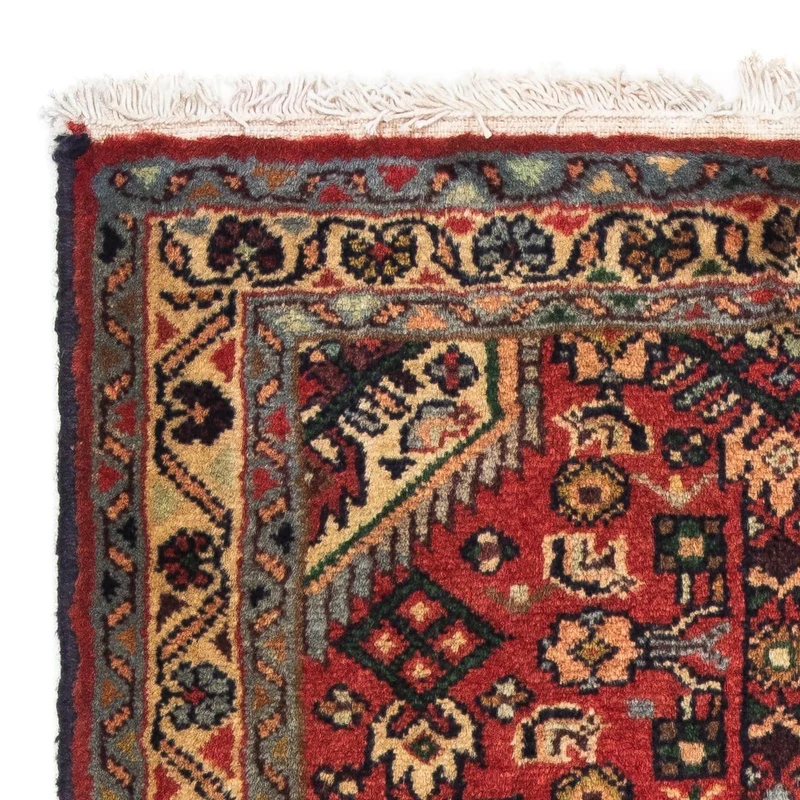 Hosseinabad Teppich 62x87cm - Perserteppich - dunkelrot