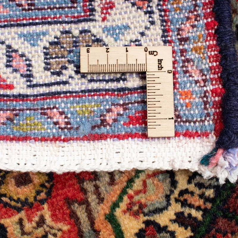 Hosseinabad Teppich 62x87cm - Perserteppich - dunkelrot