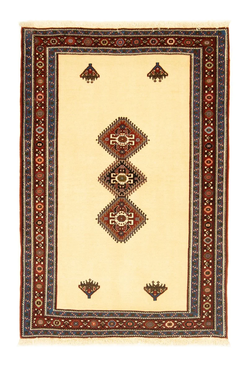 Ghashghai Teppich 107x160cm - Perserteppich - beige