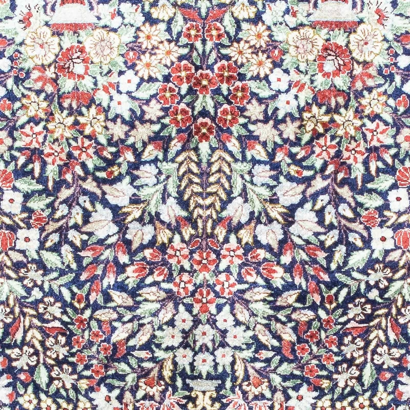 Ghom Teppich 78x120cm - Perserteppich - dunkelblau