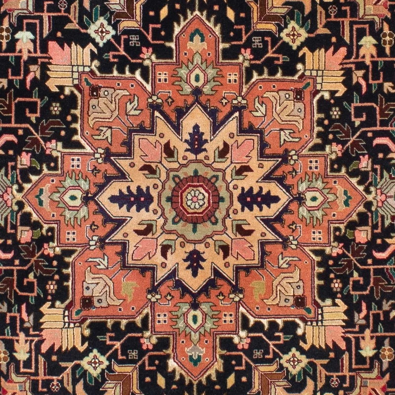 Täbriz - 50 Raj Teppich 150x203cm - Perserteppich - hellbraun