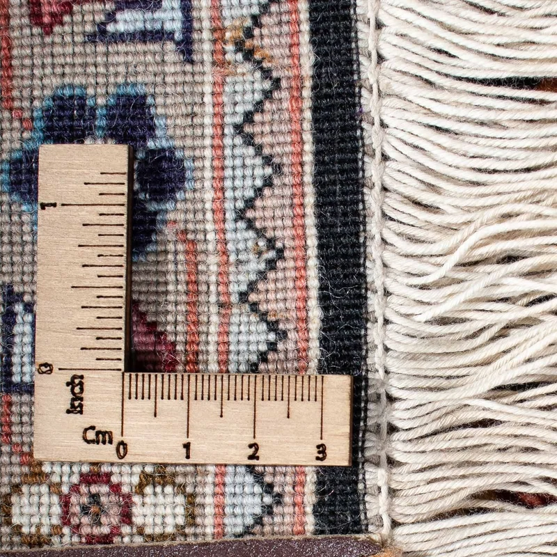 Täbriz - 50 Raj Teppich 150x203cm - Perserteppich - hellbraun