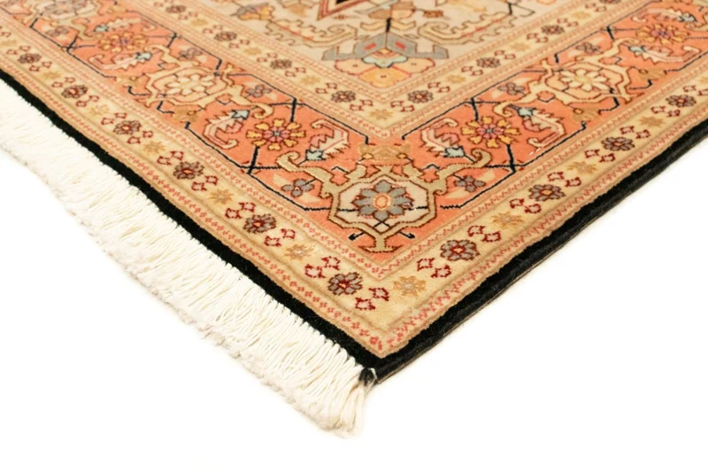 Täbriz - 50 Raj Teppich 100x153cm - Perserteppich - dunkelblau