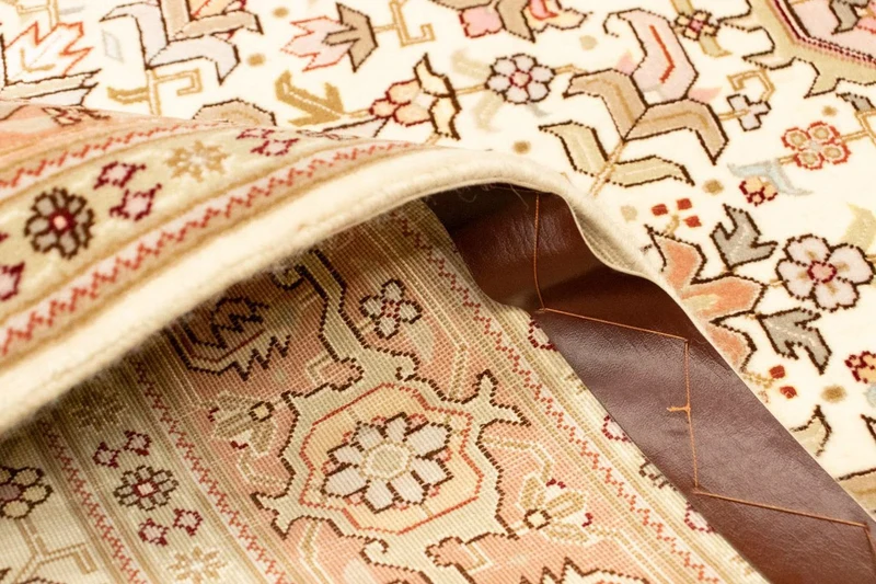 Täbriz - 50 Raj Teppich 102x156cm - Perserteppich - beige