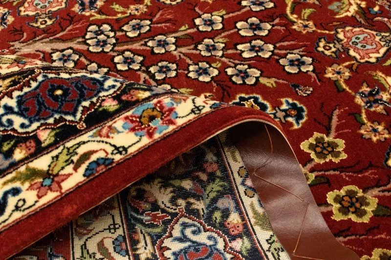 Ghom Teppich 102x148cm - Perserteppich - rot