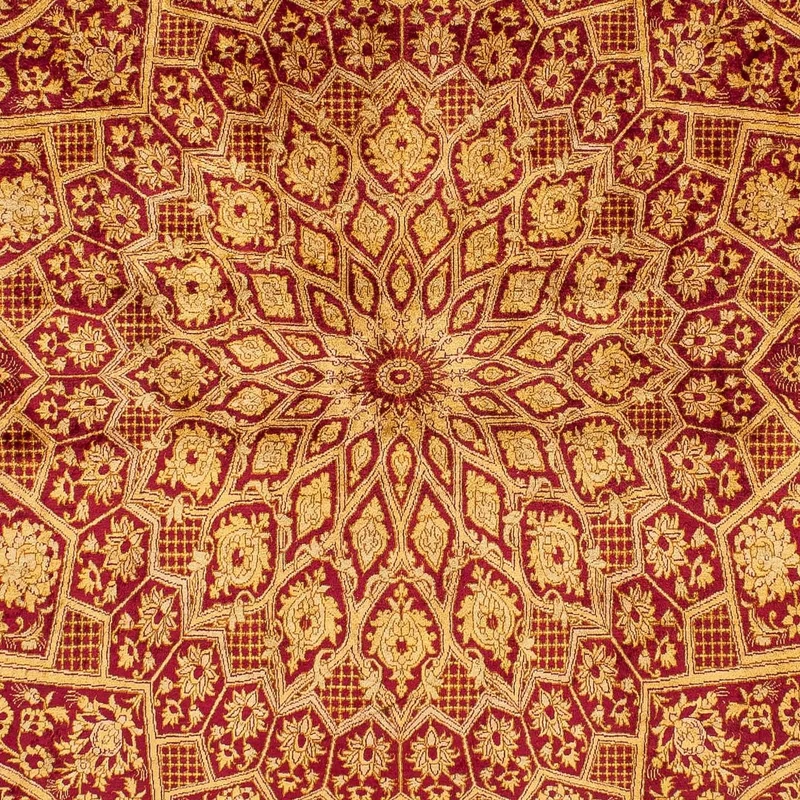 Ghom - Seide Teppich 132x216cm - Perserteppich - dunkelblau