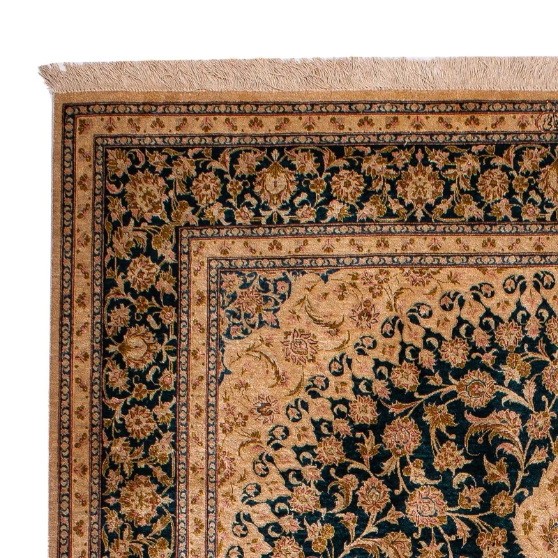 China Seide Teppich 122x183cm - Orientteppich - dunkelrot