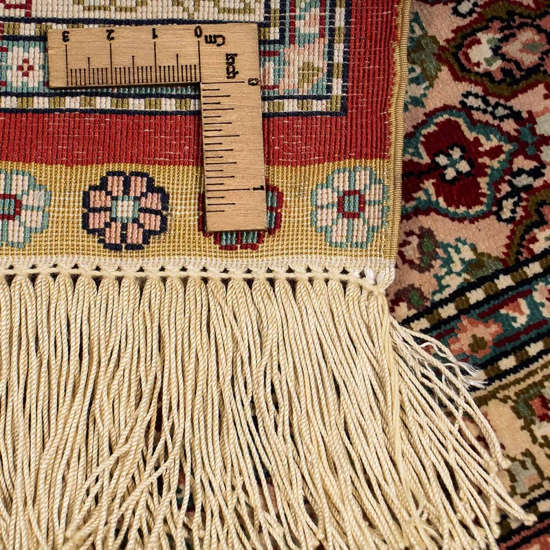 China Seide Teppich 122x183cm - Orientteppich - dunkelrot