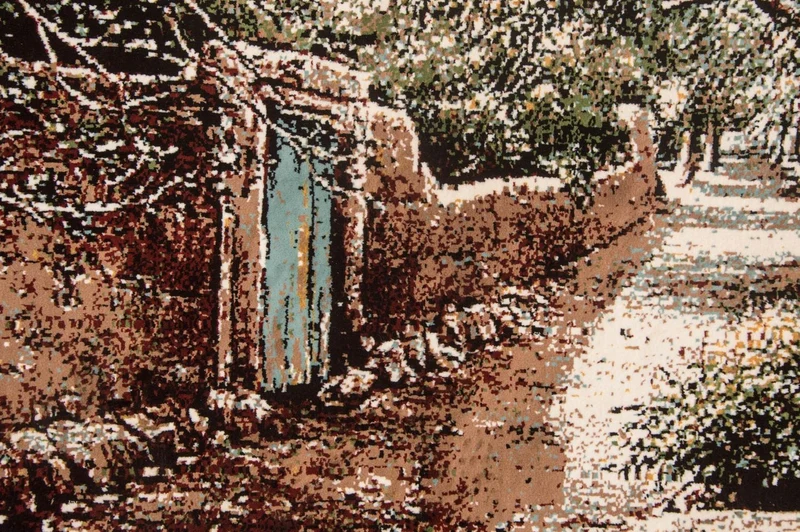 Bild-Teppich 80x110cm - Orientteppich - mehrfarbig