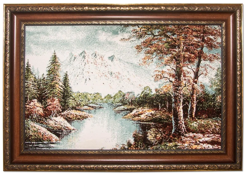 Bild-Teppich 60x85cm - Orientteppich - mehrfarbig