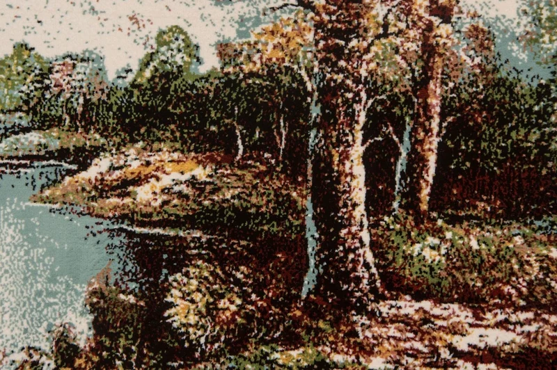 Bild-Teppich 60x85cm - Orientteppich - mehrfarbig