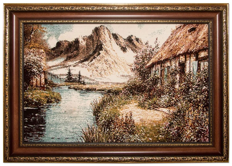 Bild-Teppich 60x85cm - Orientteppich - mehrfarbig