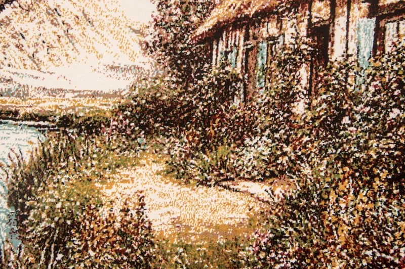 Bild-Teppich 60x85cm - Orientteppich - mehrfarbig