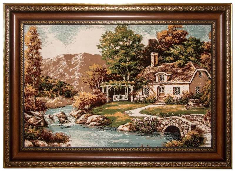Bild-Teppich 60x85cm - Orientteppich - mehrfarbig