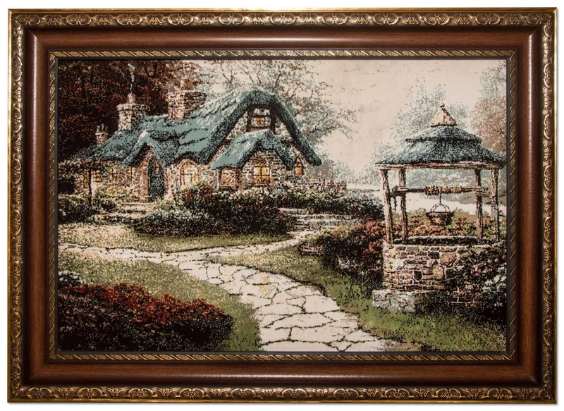 Bild-Teppich 60x85cm - Orientteppich - mehrfarbig