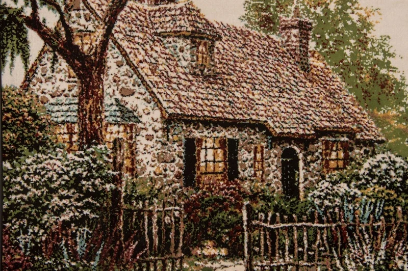 Bild-Teppich 60x85cm - Orientteppich - mehrfarbig