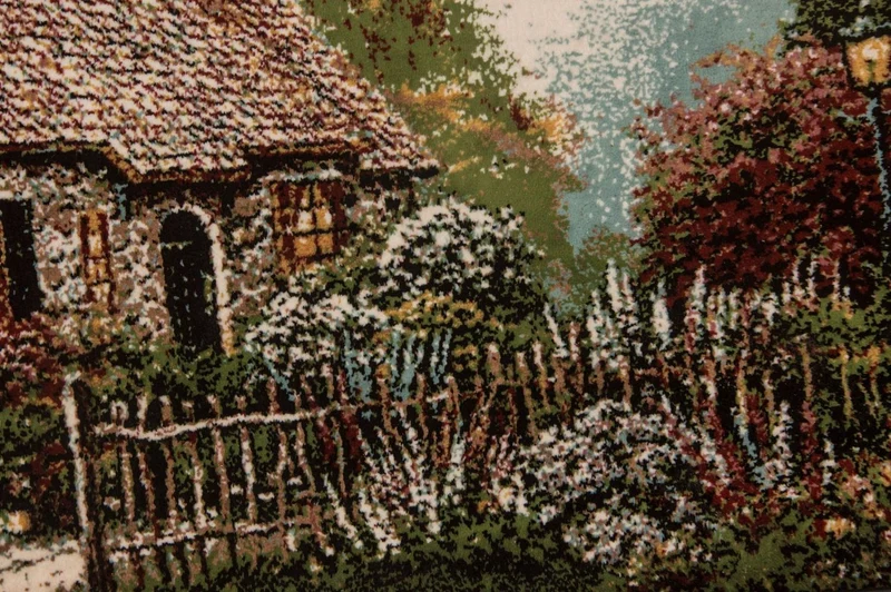 Bild-Teppich 60x85cm - Orientteppich - mehrfarbig