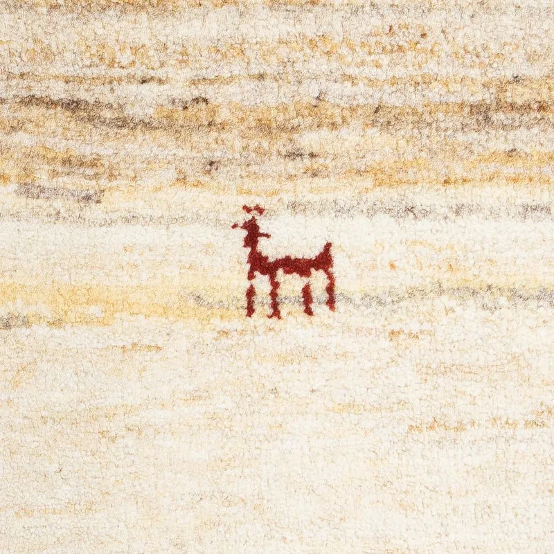 Gabbeh Teppich - Perser 40 x 60 cm - beige