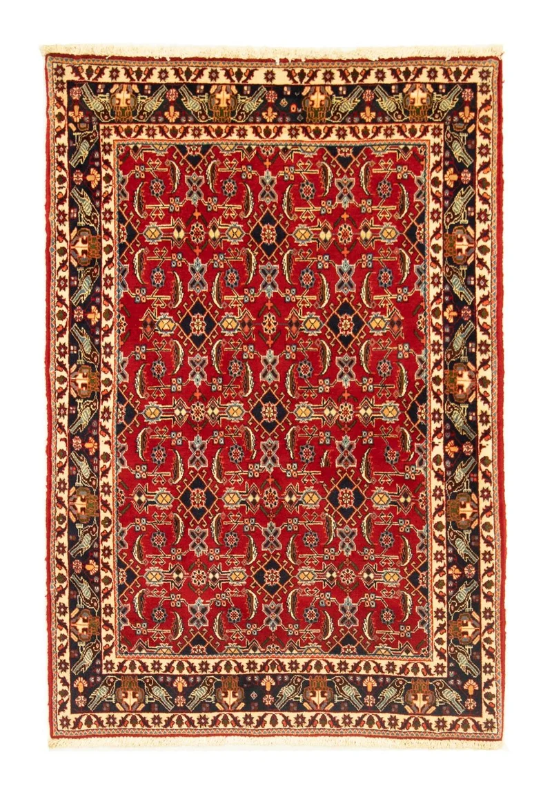 Ghashghai Teppich 103x150cm - Perserteppich - rot