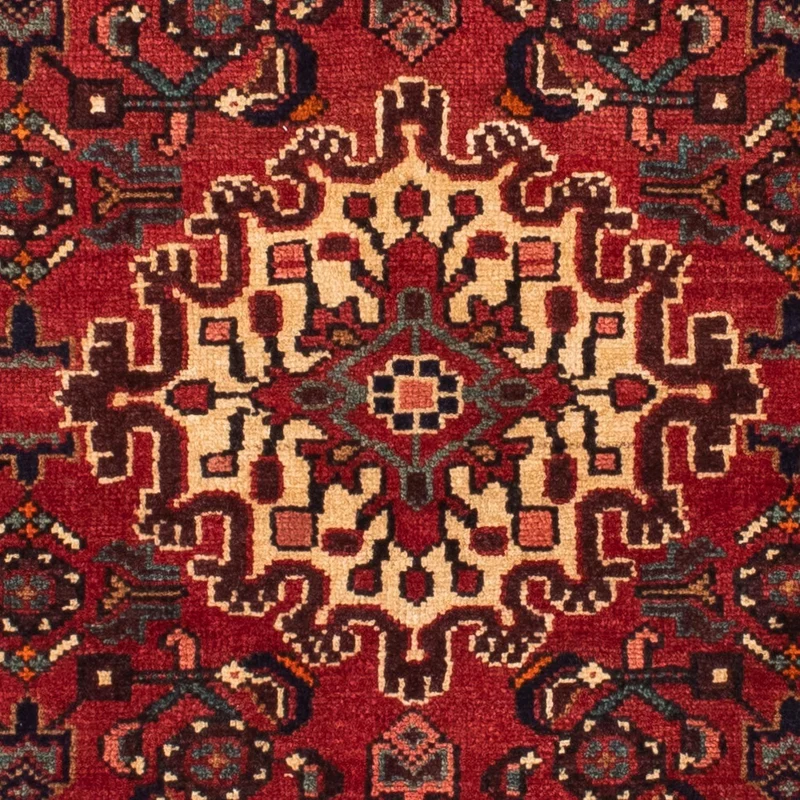 Hosseinabad Teppich 110x162cm - Perserteppich - dunkelrot