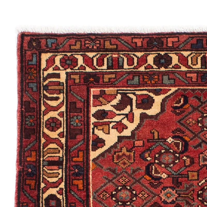Hosseinabad Teppich 110x162cm - Perserteppich - dunkelrot