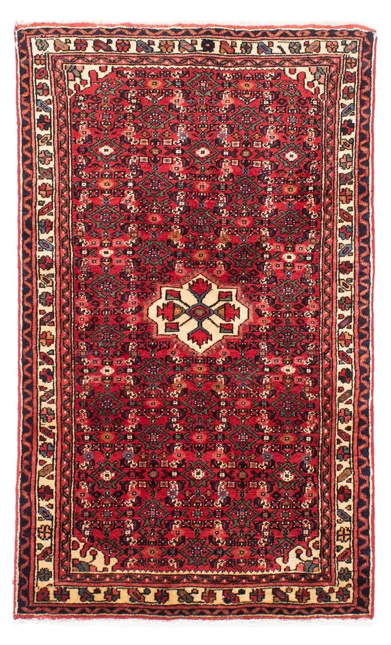 Hosseinabad Teppich 100x155cm - Perserteppich - rot