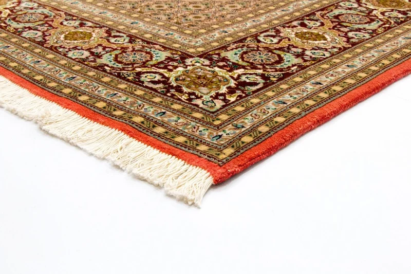 Täbriz - 50 Raj Teppich 204x300cm - Perserteppich - orange