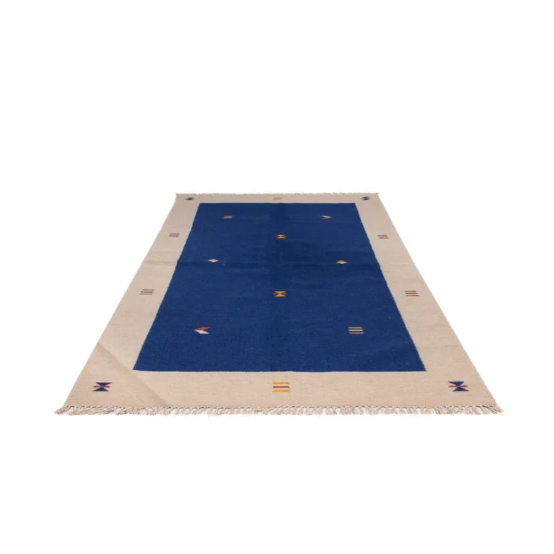 Kelim Modern Teppich 170x240cm - dunkelblau