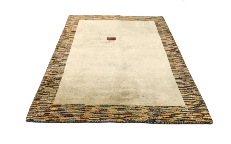Gabbeh Teppich Indus 140x200cm - Wollteppich - beige