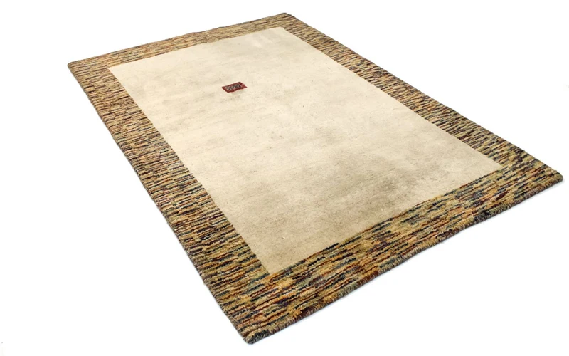 Gabbeh Teppich Indus 140x200cm - Wollteppich - beige