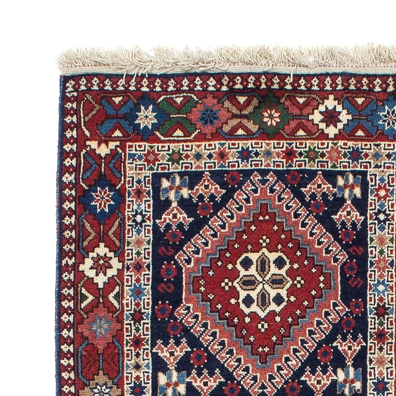 Perserteppich - Nomadic 100 x 144 cm - blau