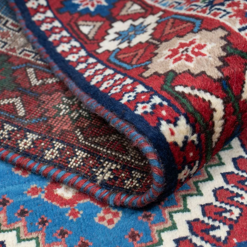 Perserteppich - Nomadic 100 x 144 cm - blau