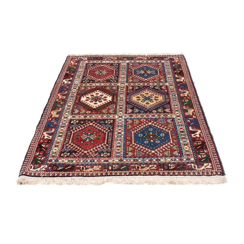 Yalameh Teppich 101x150cm - Perserteppich - mehrfarbig