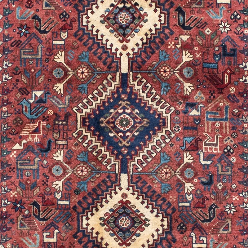 Yalameh Teppich 100x146cm - Perserteppich - hellrot