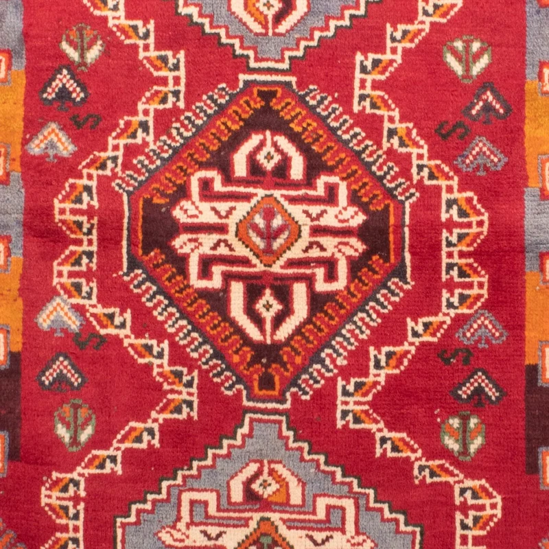 Ghashghai Teppich 105x155cm - Perserteppich - dunkelrot