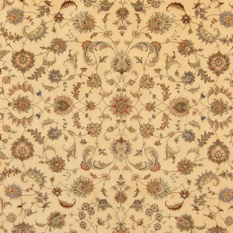 Täbriz - 50 Raj Teppich 250x342cm - Perserteppich - beige