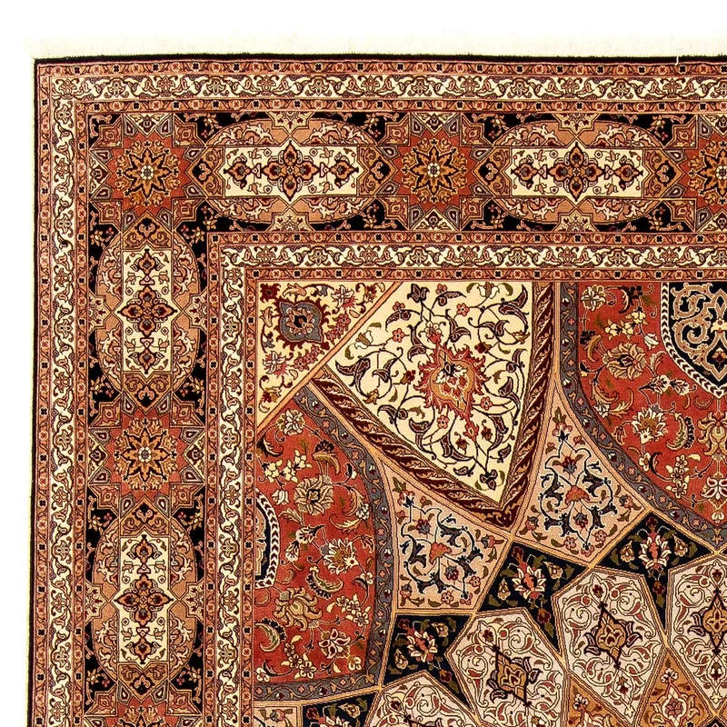 Täbriz - 50 Raj Teppich 253x351cm - Perserteppich - mehrfarbig